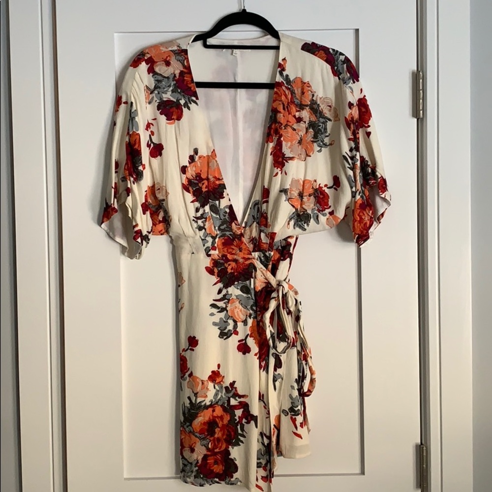 Floral wrap dress